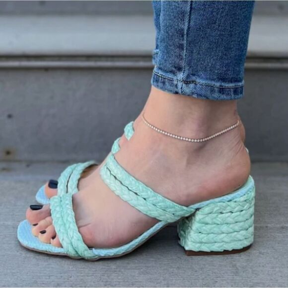 BRAND NEW RAFFIA STRAPPY WOMEN"S SANDAL - Picture 14 of 14